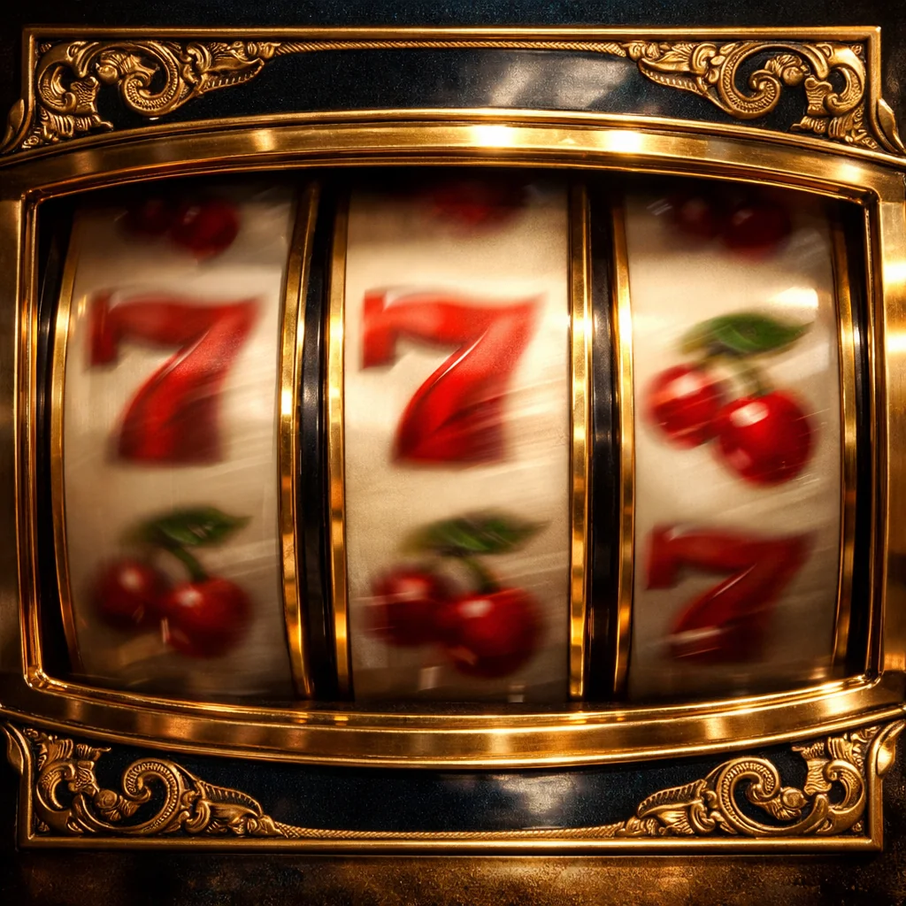 Premium gokkasten in een warm verlichte casinozaal
